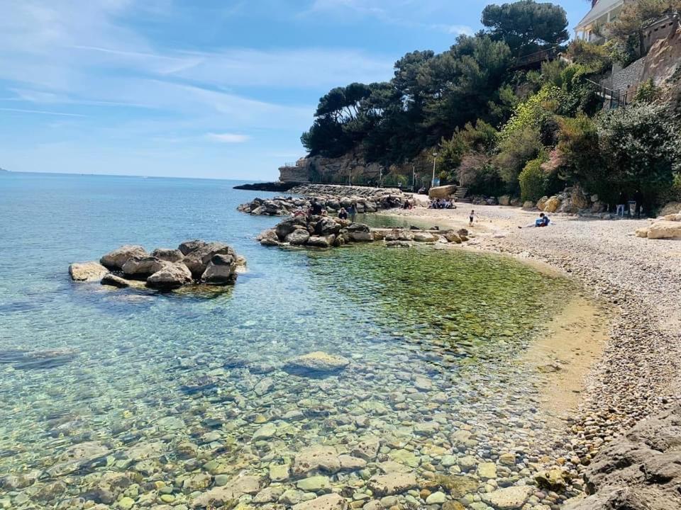 200M De La Plage ,3Mn Du Port A 50M Du Centre Ville 카리르루에 외부 사진